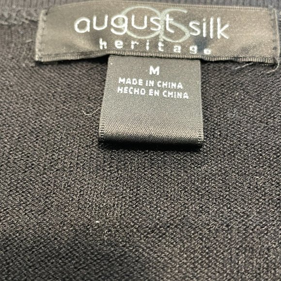 August Silk Heritage - Size Medium - Cardigan Sweater - Black/Brown - Picture 5 of 8